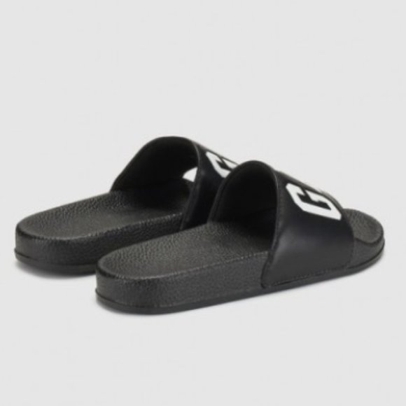 GAP white logo black slide sandals 6/7 - Picture 4 of 5